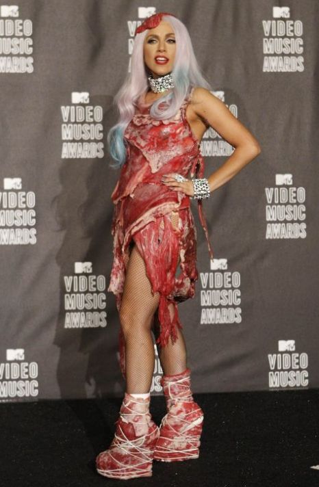The designer of Lady GaGa's VMAs meat dress has revealed that it will be 